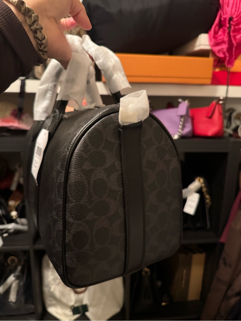 COACH Compass 35 Signature black print - Picture 4 of 7